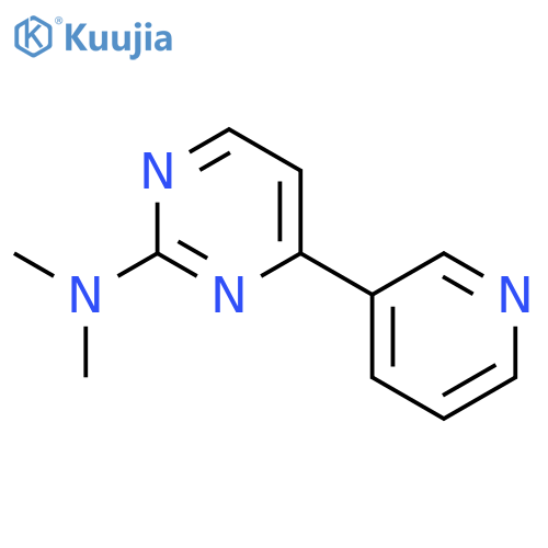 2-Pyrimidinamine, N,N-dimethyl-4-(3-pyridinyl)- structure
