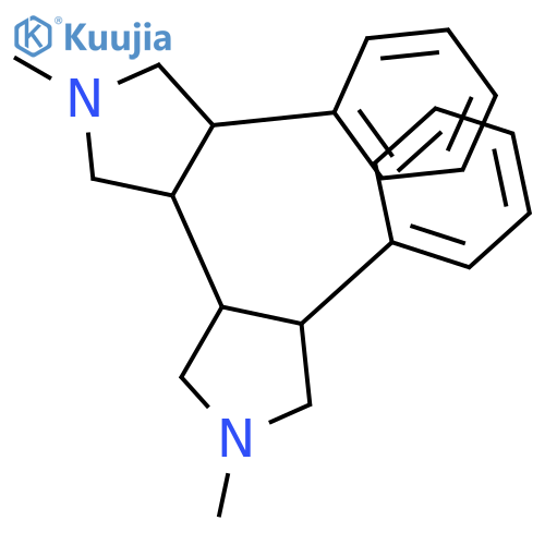 3,3'-Bipyrrolidine, 1,1'-dimethyl-4,4'-diphenyl- structure