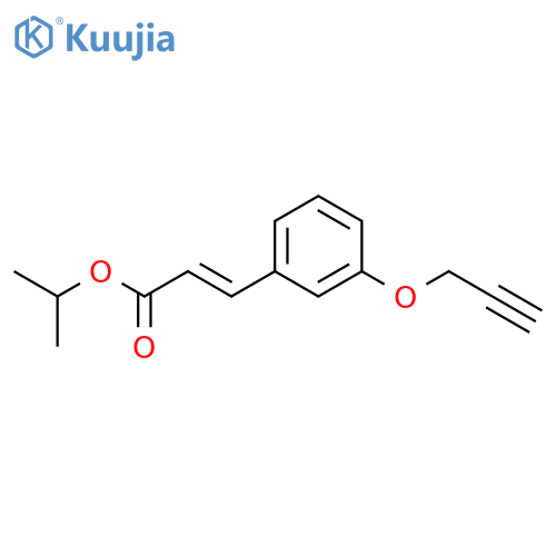 2-Propenoic acid, 3-[3-(2-propynyloxy)phenyl]-, 1-methylethyl ester, (E)- structure