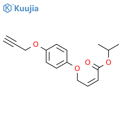2-Butenoic acid, 4-[4-(2-propynyloxy)phenoxy]-, 1-methylethyl ester, (Z)- structure