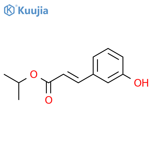 2-Propenoic acid, 3-(3-hydroxyphenyl)-, 1-methylethyl ester, (E)- structure