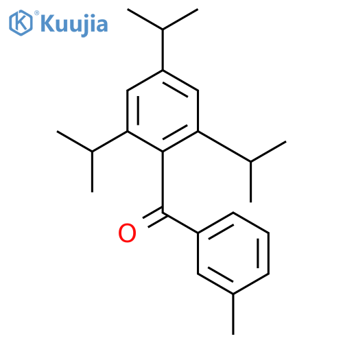 Methanone, (3-methylphenyl)[2,4,6-tris(1-methylethyl)phenyl]- structure
