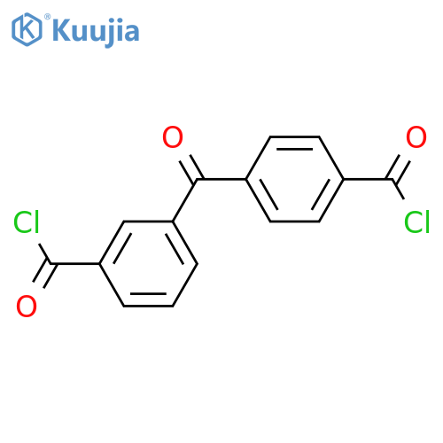 Benzoyl chloride, 3-[4-(chlorocarbonyl)benzoyl]- structure