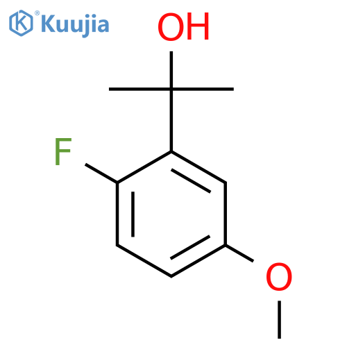 Benzenemethanol, 2-fluoro-5-methoxy-alpha,alpha-dimethyl- structure
