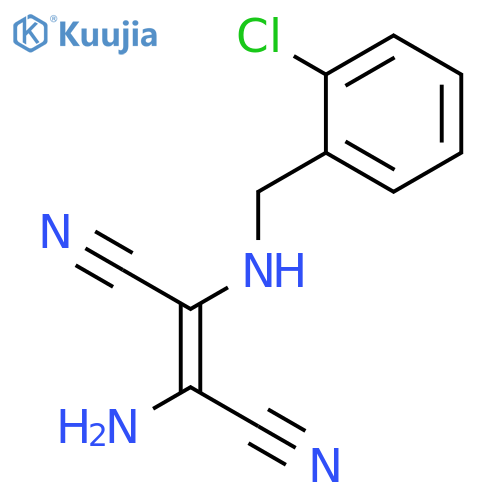 2-Butenedinitrile, 2-amino-3-[[(2-chlorophenyl)methyl]amino]- structure