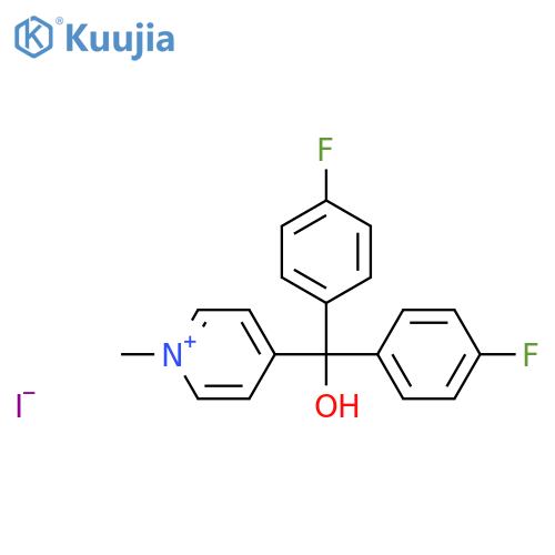 Pyridinium, 4-[bis(4-fluorophenyl)hydroxymethyl]-1-methyl-, iodide structure