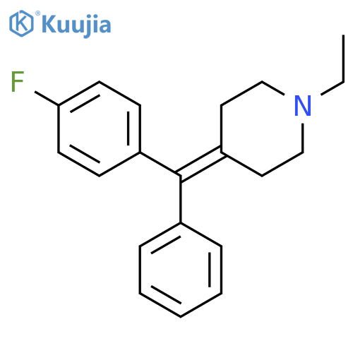 Piperidine, 1-ethyl-4-[(4-fluorophenyl)phenylmethylene]- structure