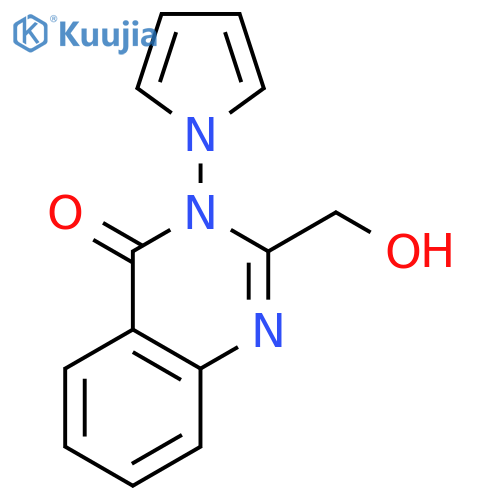 4(3H)-Quinazolinone, 2-(hydroxymethyl)-3-(1H-pyrrol-1-yl)- structure