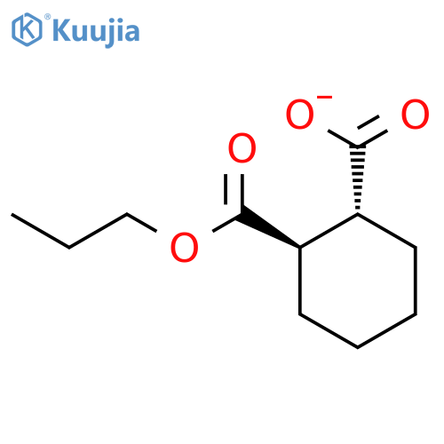 1,2-Cyclohexanedicarboxylic acid, monopropyl ester, (1R-trans)- structure