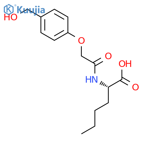L-Norleucine, N-[[4-(hydroxymethyl)phenoxy]acetyl]- structure
