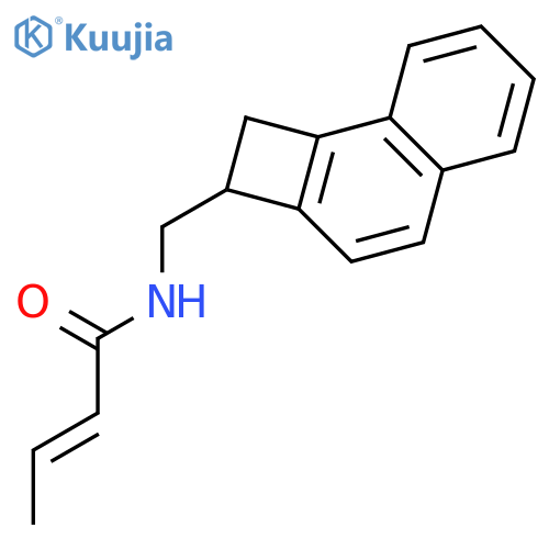 2-Butenamide, N-[(1,2-dihydrocyclobuta[a]naphthalen-2-yl)methyl]- structure