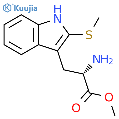 L-Tryptophan, 2-(methylthio)-, methyl ester structure