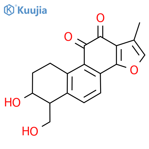Phenanthro(1,2-b)furan-10,11-dione, 6,7,8,9-tetrahydro-7-hydroxy-6-(hydroxymethyl)-1-methyl- structure