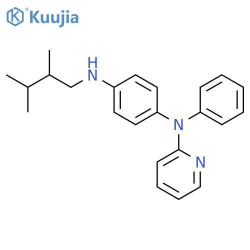 1,4-Benzenediamine, N'-(2,3-dimethylbutyl)-N-phenyl-N-2-pyridinyl- structure