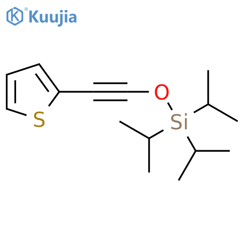 Silane, tris(1-methylethyl)[(2-thienylethynyl)oxy]- structure