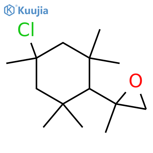 Oxirane, 2-(4-chloro-2,2,4,6,6-pentamethylcyclohexyl)-2-methyl- structure