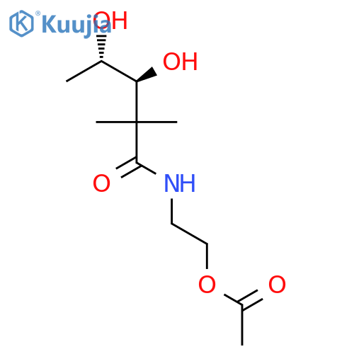 L-threo-Pentonamide, N-[2-(acetyloxy)ethyl]-2,5-dideoxy-2,2-dimethyl- structure
