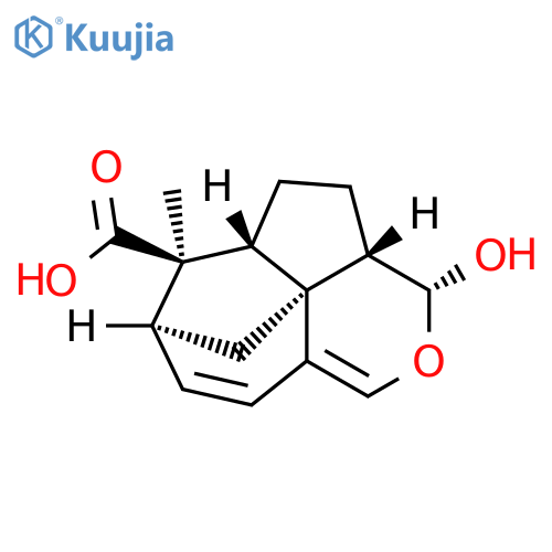 3H-7,9b-Methanoazuleno[1,8-cd]pyran-6-carboxylic acid, 3a,4,5,5a,6,7-hexahydro-3-hydroxy-6-methyl-, (3R,3aS,5aR,6R,7S,9bS)-rel- structure