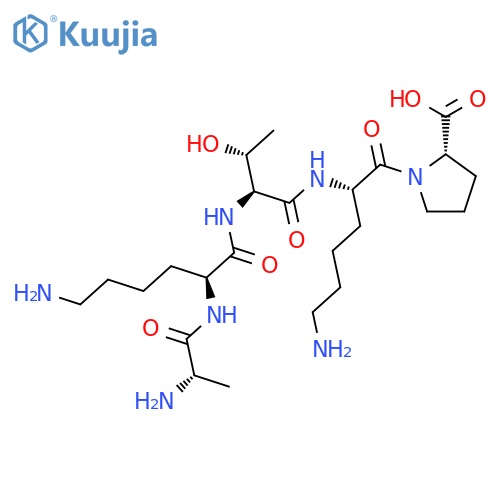 L-Proline, 1-[N2-[N-(N2-L-alanyl-L-lysyl)-L-threonyl]-L-lysyl]- structure