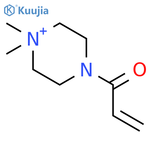 Piperazinium, 1,1-dimethyl-4-(1-oxo-2-propenyl)- structure