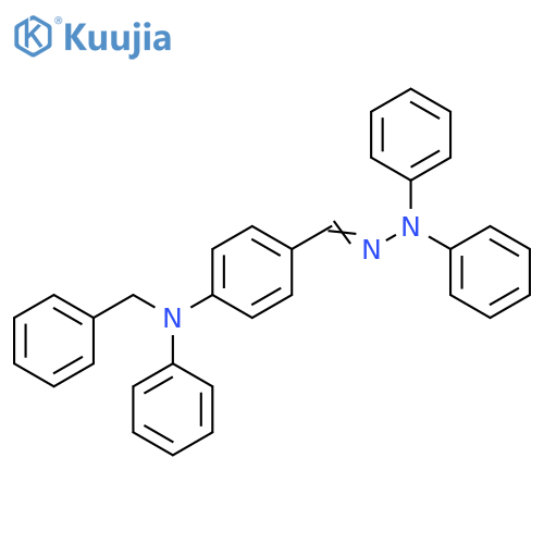 Benzaldehyde, 4-[phenyl(phenylmethyl)amino]-, 2,2-diphenylhydrazone structure