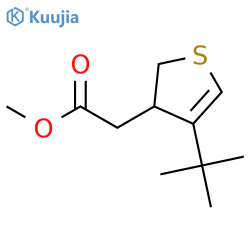 3-Thiopheneacetic acid, 4-(1,1-dimethylethyl)-2,3-dihydro-, methyl ester structure