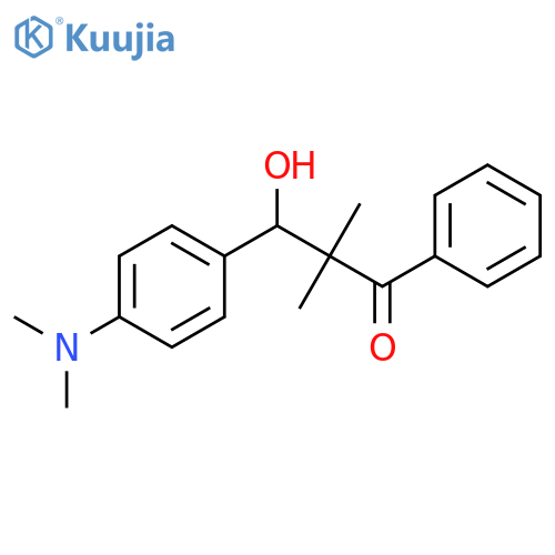 3-[4-(dimethylamino)phenyl]-3-hydroxy-2,2-dimethyl-1-phenylpropan-1-one structure