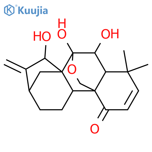 Kaura-2,16-dien-1-one, 7,20-epoxy-6,7,15-trihydroxy-, (6β,7α,15β)- structure