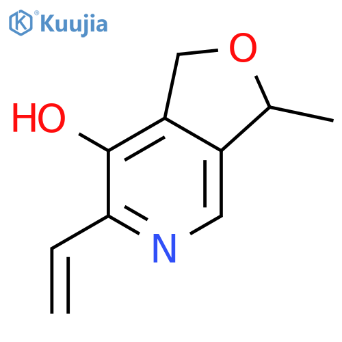 Furo[3,4-c]pyridin-7-ol, 6-ethenyl-1,3-dihydro-3-methyl- structure