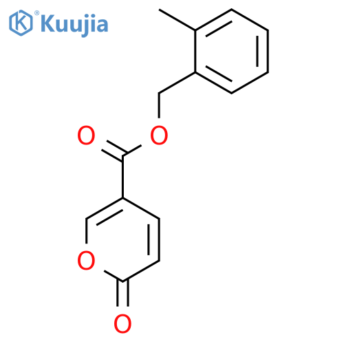 2H-Pyran-5-carboxylic acid, 2-oxo-, (2-methylphenyl)methyl ester structure