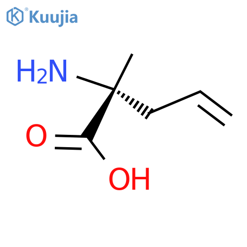 (2R)-2-amino-2-methyl-pent-4-enoic acid structure