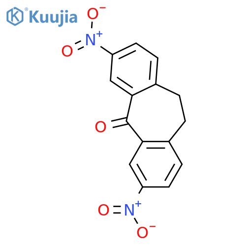 5H-Dibenzo[a,d]cyclohepten-5-one, 10,11-dihydro-3,7-dinitro- structure