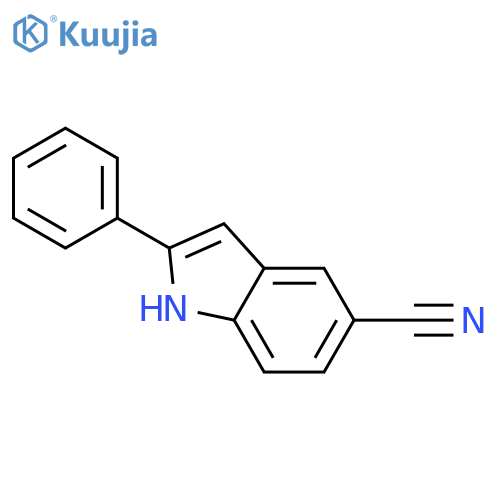 1H-Indole-5-carbonitrile,2-phenyl- structure