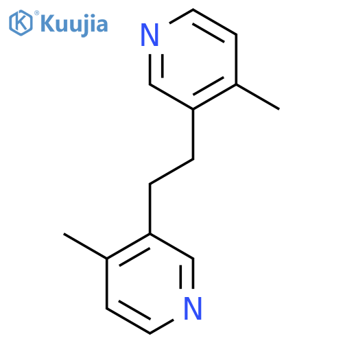 Pyridine, 3,3'-(1,2-ethanediyl)bis[4-methyl- structure