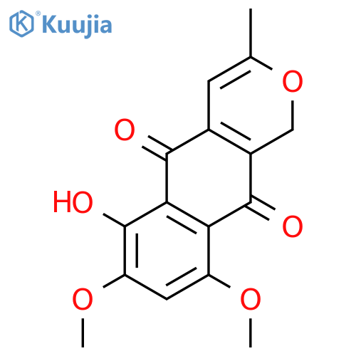 1H-Naphtho[2,3-c]pyran-5,10-dione, 6-hydroxy-7,9-dimethoxy-3-methyl- structure
