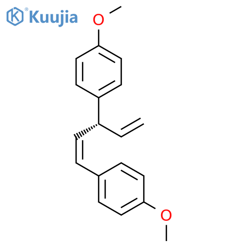 1,1′-[(1Z,3R)-3-Ethenyl-1-propene-1,3-diyl]bis[4-methoxybenzene] structure