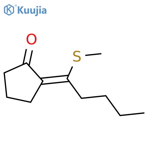 Cyclopentanone, 2-[1-(methylthio)pentylidene]-, (Z)- structure