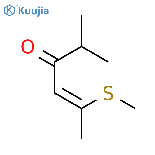 4-Hexen-3-one, 2-methyl-5-(methylthio)-, (Z)- structure