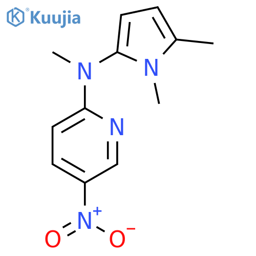 2-Pyridinamine, N-(1,5-dimethyl-1H-pyrrol-2-yl)-N-methyl-5-nitro- structure