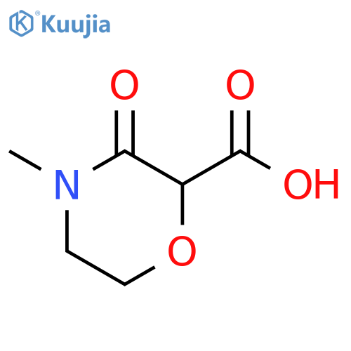 4-methyl-3-oxomorpholine-2-carboxylic acid structure