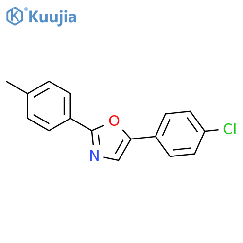 Oxazole, 5-(4-chlorophenyl)-2-(4-methylphenyl)- structure