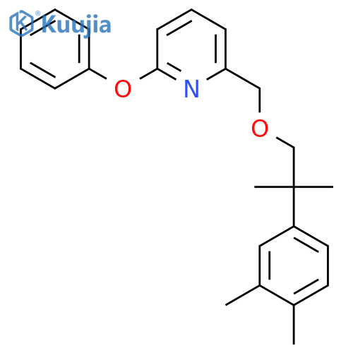 Pyridine, 2-[[2-(3,4-dimethylphenyl)-2-methylpropoxy]methyl]-6-phenoxy- structure