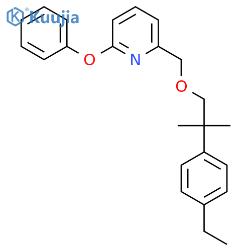 Pyridine, 2-[[2-(4-ethylphenyl)-2-methylpropoxy]methyl]-6-phenoxy- structure