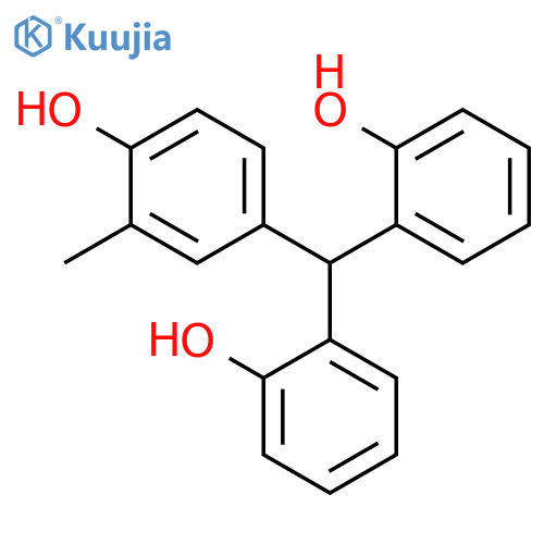 Phenol, 4-[bis(2-hydroxyphenyl)methyl]-2-methyl- structure