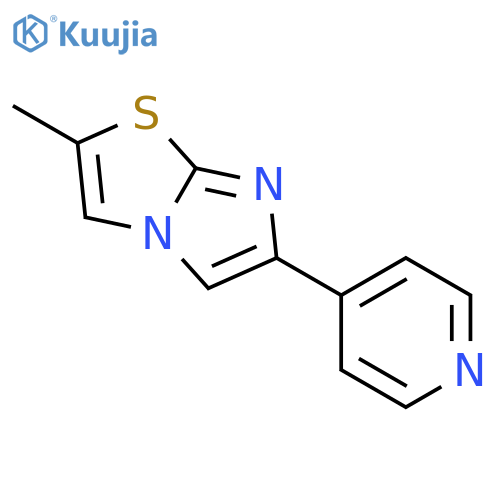 2-METHYL-6-(PYRIDIN-4-YL)IMIDAZO[2,1-B]THIAZOLE structure