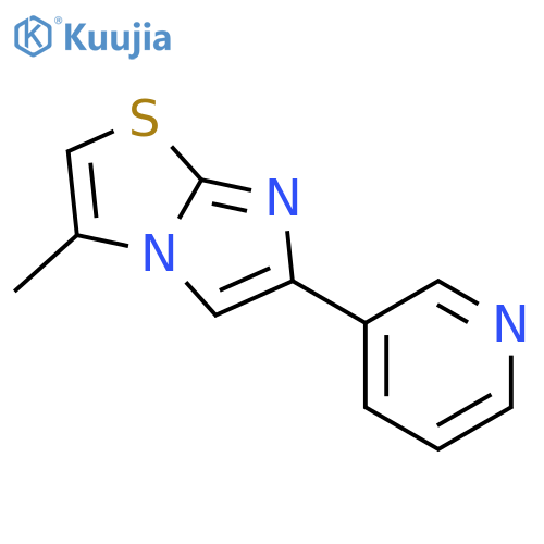3-METHYL-6-(PYRIDIN-3-YL)IMIDAZO[2,1-B]THIAZOLE structure