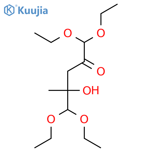 2-Pentanone, 1,1,5,5-tetraethoxy-4-hydroxy-4-methyl- structure