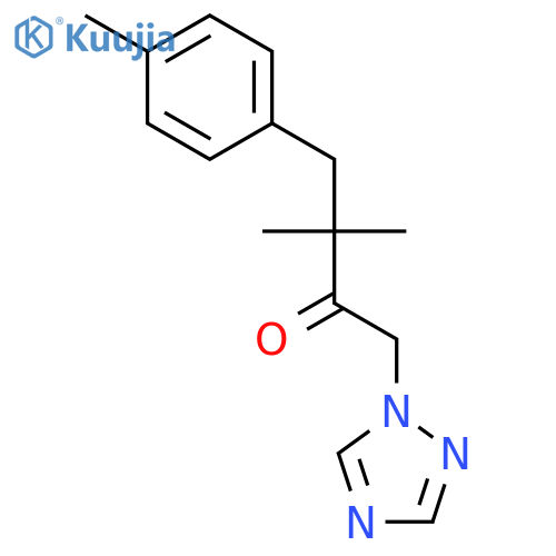 2-Butanone, 3,3-dimethyl-4-(4-methylphenyl)-1-(1H-1,2,4-triazol-1-yl)- structure