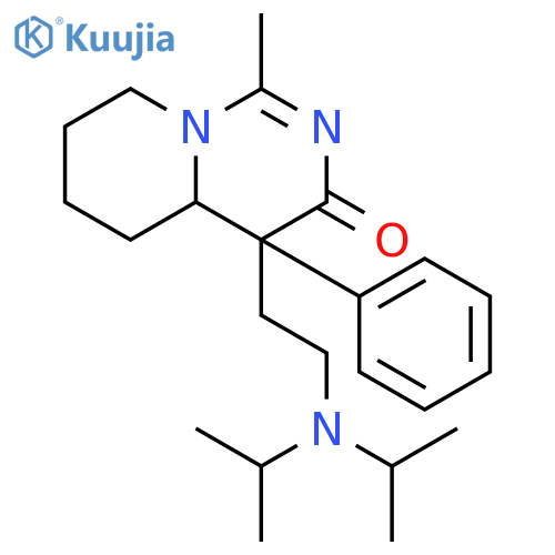 (4R,4aS)-4-[2-(dipropan-2-ylamino)ethyl]-1-methyl-4-phenyl-4,4a,5,6,7,8-hexahydro-3H-pyrido[1,2-c]pyrimidin-3-one structure