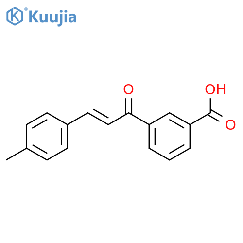 Benzoic acid, 3-[3-(4-methylphenyl)-1-oxo-2-propenyl]- structure